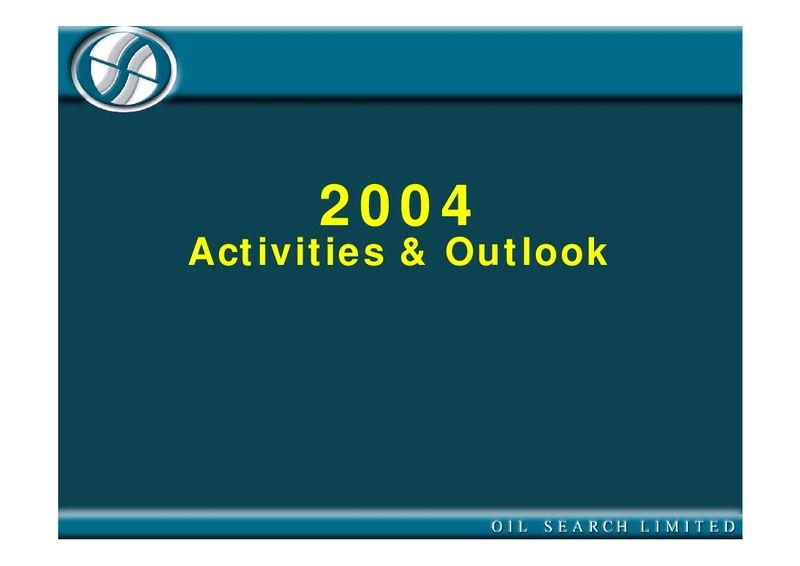 2003 FULL YEAR RESULTS – Oil Search Limited – slide 27