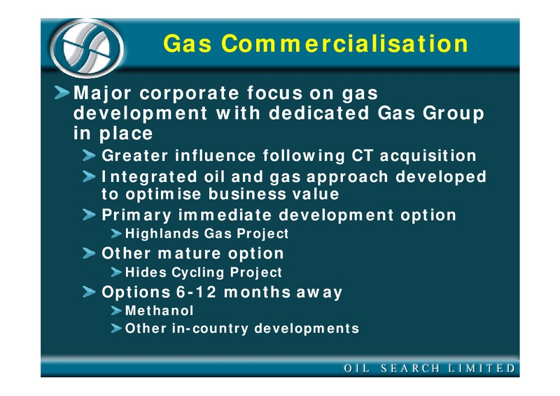 2003 FULL YEAR RESULTS – Oil Search Limited – slide 45