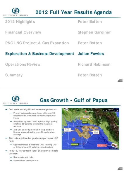 2012 FULL YEAR RESULTS – Oil Search Limited – slide 18