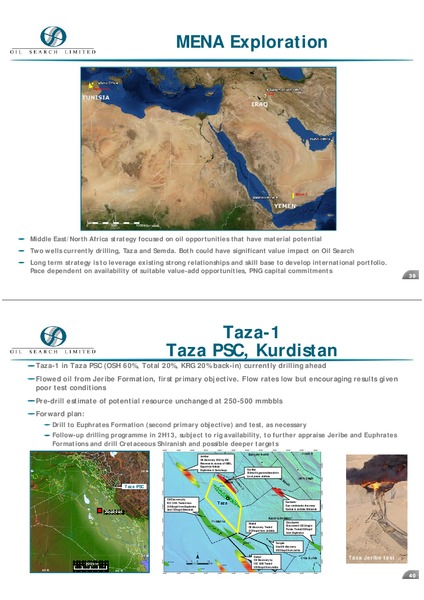 2012 FULL YEAR RESULTS – Oil Search Limited – slide 20