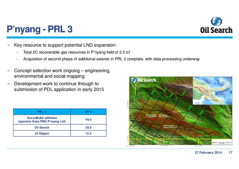 2013 FULL YEAR RESULTS SUMMARY AND ACQUISITION – Oil Search Limited – slide 17