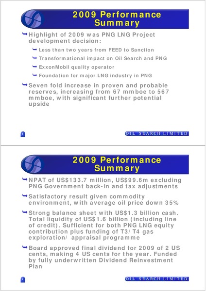 UBS ASIAN INVESTOR BRIEFINGS – Oil Search Limited – slide 3
