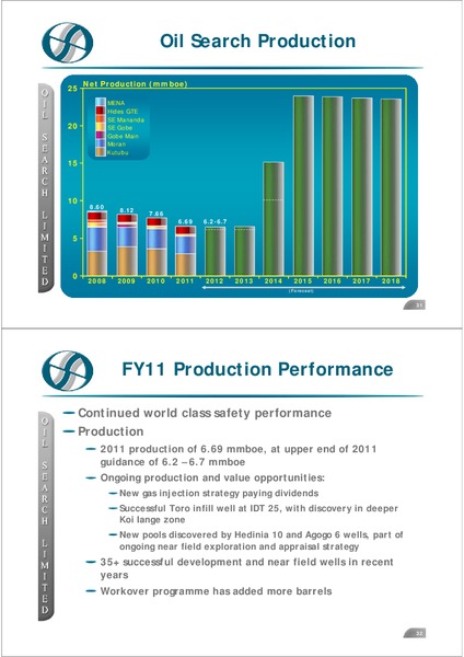 GOLDMAN SACHS AUSTRALASIAN INVESTMENT FORUM – Oil Search Limited – slide 16