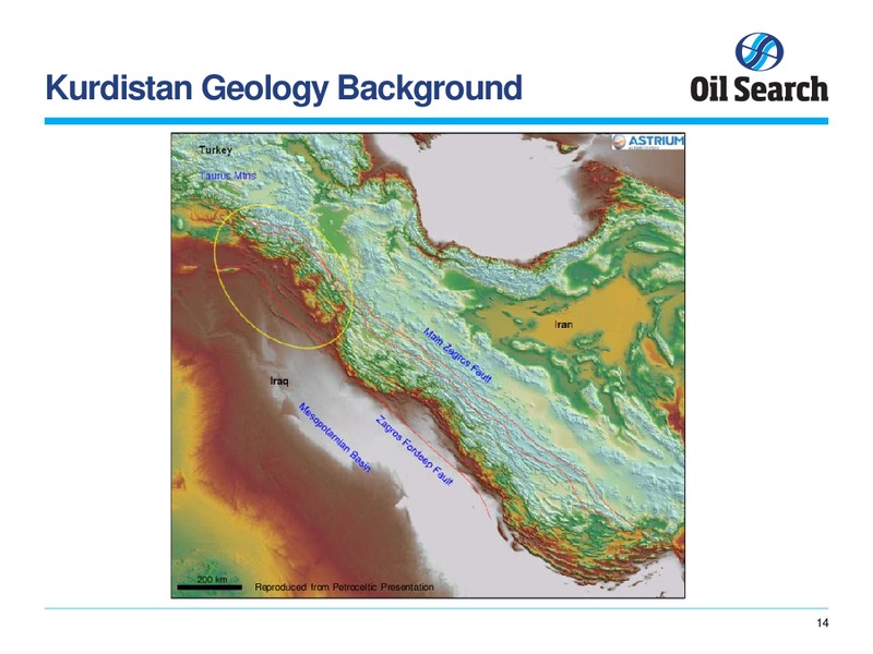 MARCH 2014 KURDISTAN REGION OVERVIEW – Oil Search Limited – slide 14