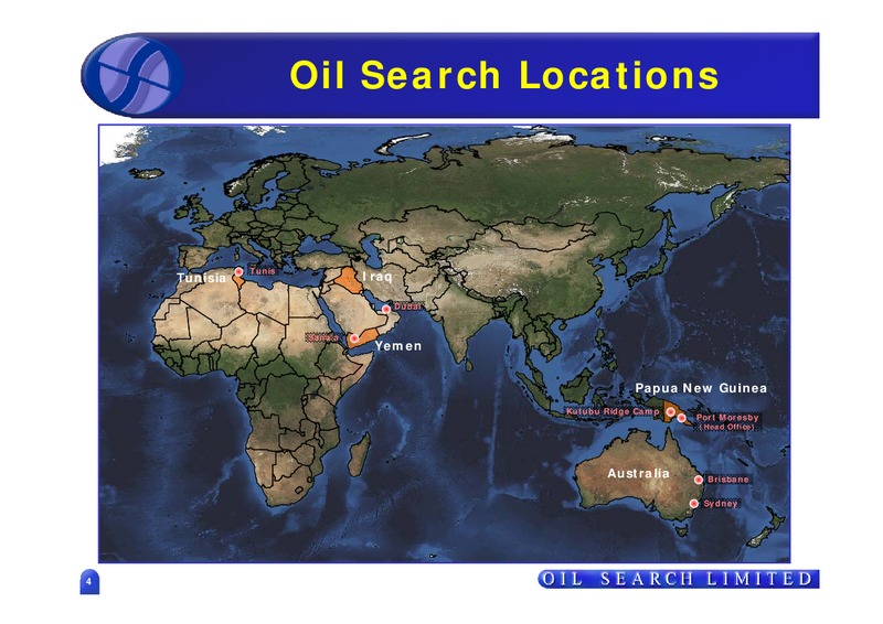 MARCH 2010  US INVESTOR PRESENTATION – Oil Search Limited – slide 3