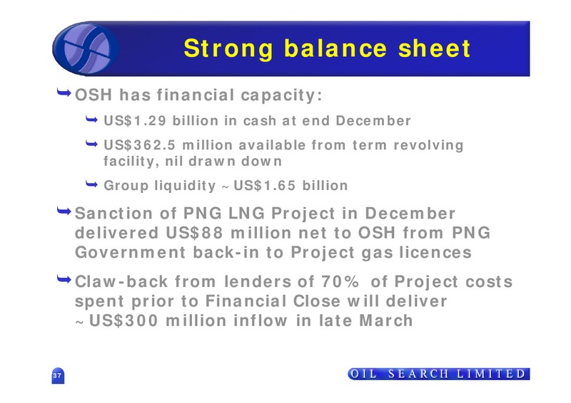MARCH 2010  US INVESTOR PRESENTATION – Oil Search Limited – slide 36