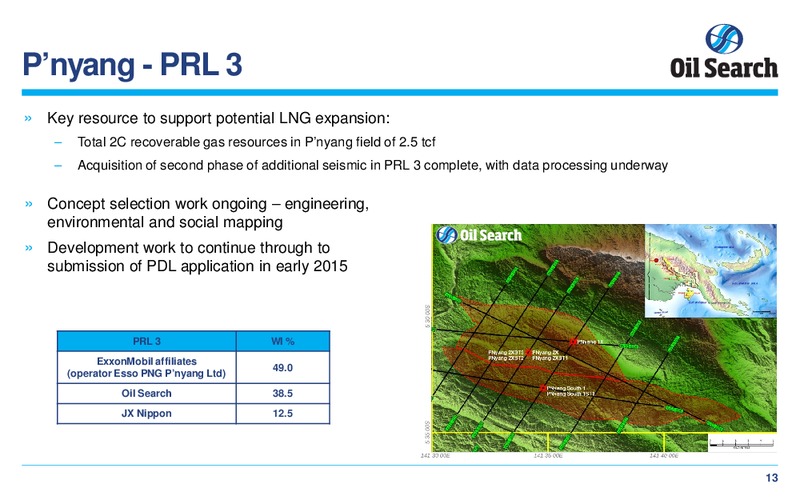 CREDIT SUISSE 17TH ANNUAL ASIAN INVESTMENT CONFERENCE – Oil Search Limited – slide 13
