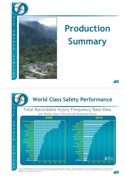 MARCH 2011 INVESTOR FIELD TRIP – Oil Search Limited – slide 21