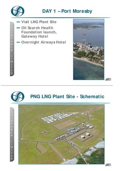 INVESTOR FIELD TRIP – Oil Search Limited – slide 3