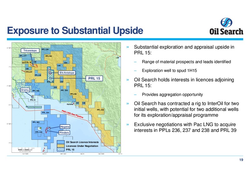 GOLDMAN SACHS AUSTRALASIAN INVESTMENT FORUM – Oil Search Limited – slide 19