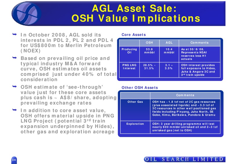 MACQUARIE AUSTRALIA CONFERENCE 2009 – Oil Search Limited – slide 34
