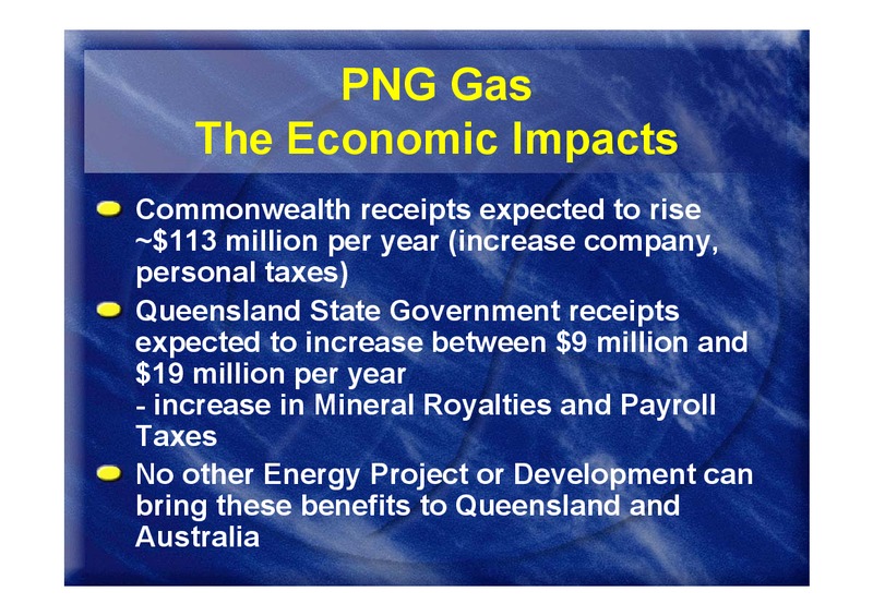 GAS SUPPLY TO EASTERN AND SOUTHERN AUSTRALIA – Oil Search Limited – slide 19