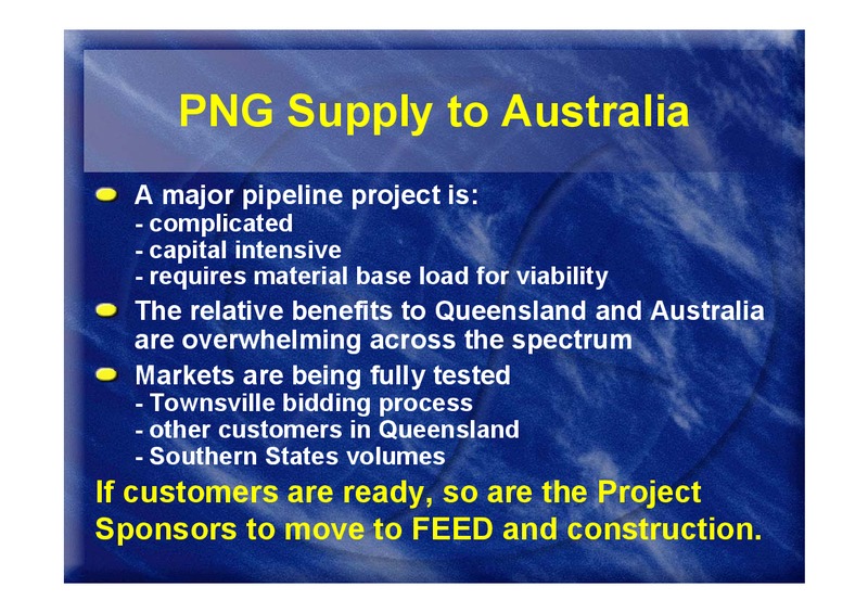 GAS SUPPLY TO EASTERN AND SOUTHERN AUSTRALIA – Oil Search Limited – slide 23