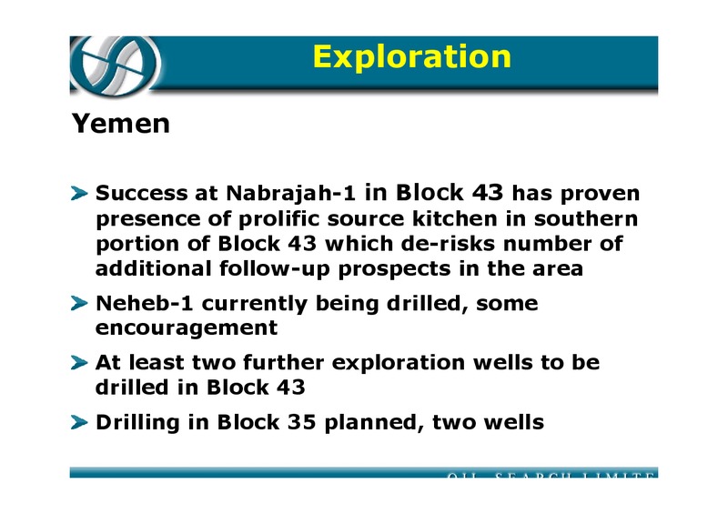 MAY 2004 PERFORMANCE UPDATE MACQUARIE RESEARCH CONFERENCE – Oil Search Limited – slide 7