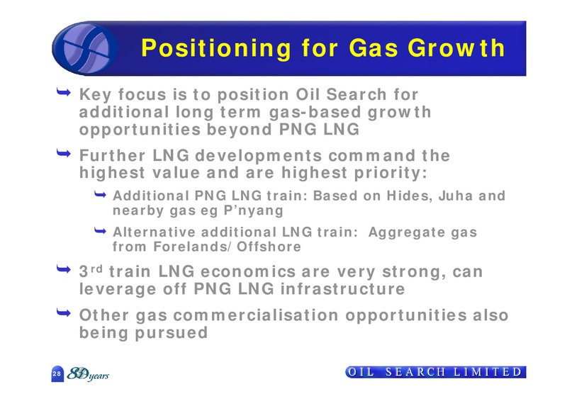 MAY 2009 ANNUAL MEETING – Oil Search Limited – slide 28