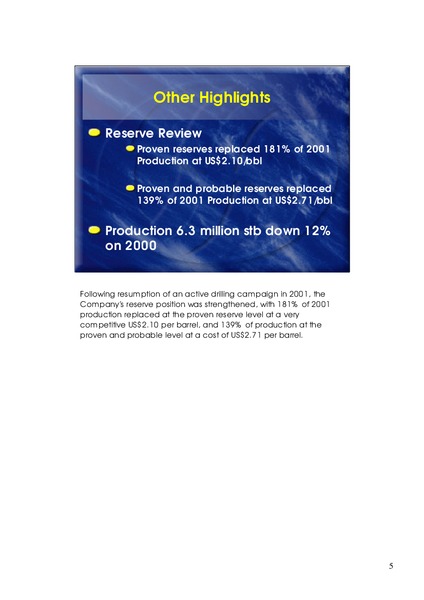 ANNUAL GENERAL MEETING – Oil Search Limited – slide 5