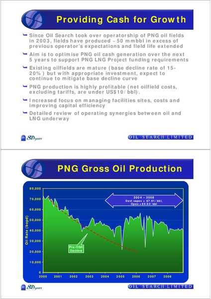 JUNE 2009 OPERATIONS UPDATE – Oil Search Limited – slide 15