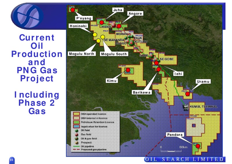 EUROPEAN ROAD SHOW – Oil Search Limited – slide 35