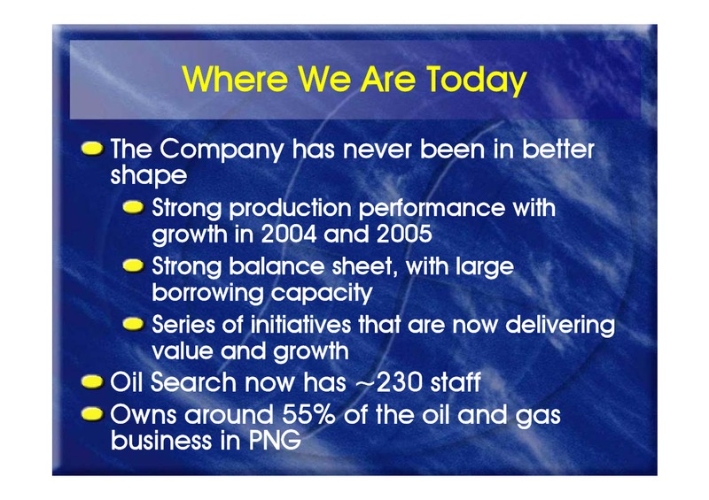 JUNE 2003 INVESTOR PRESENTATION – Oil Search Limited – slide 18