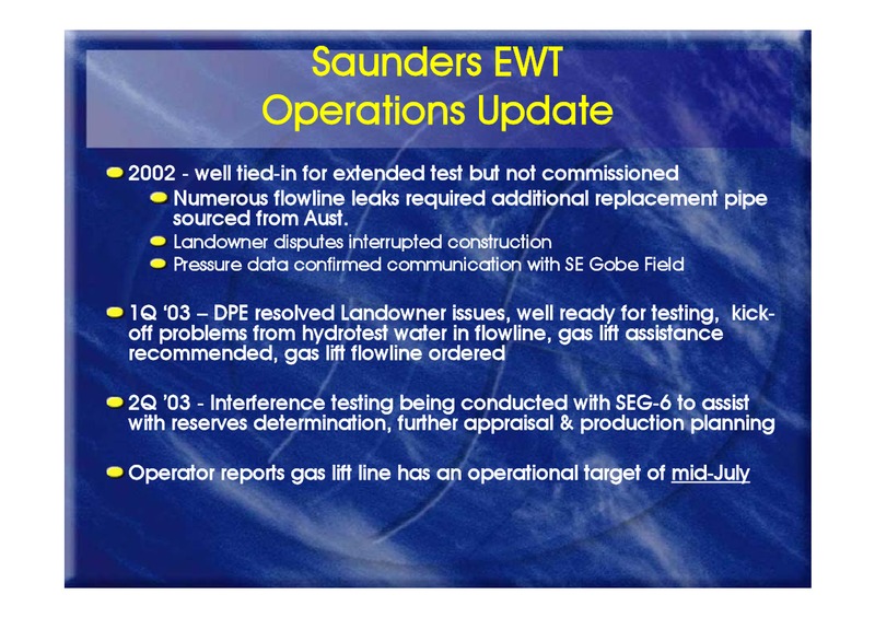 MID YEAR PERFORMANCE UPDATE – Oil Search Limited – slide 10