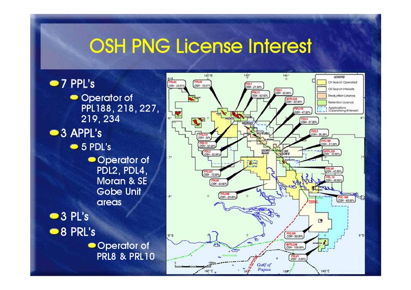 MID YEAR PERFORMANCE UPDATE – Oil Search Limited – slide 42