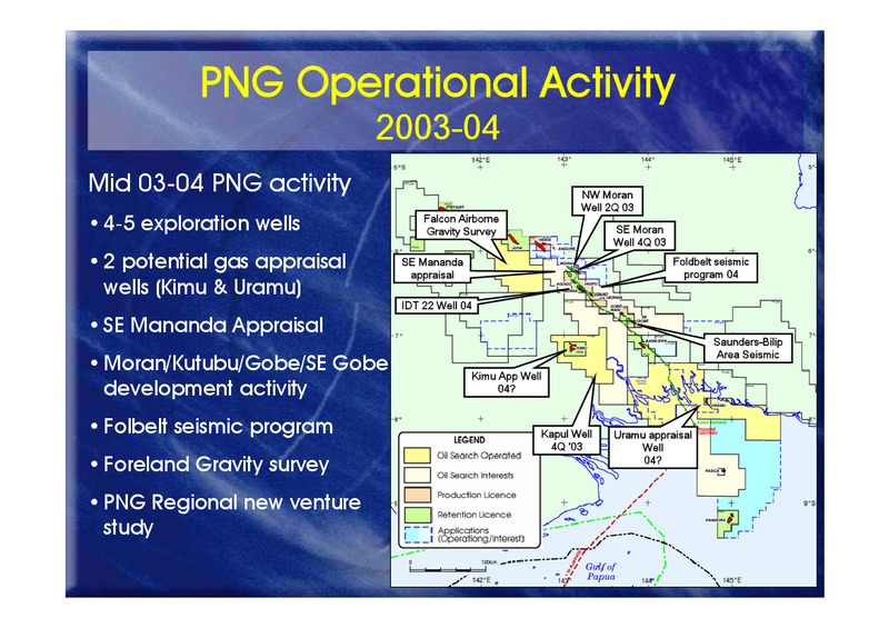 MID YEAR PERFORMANCE UPDATE – Oil Search Limited – slide 44