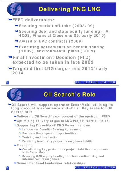 JUNE 2008 UK ROADSHOW – Oil Search Limited – slide 12