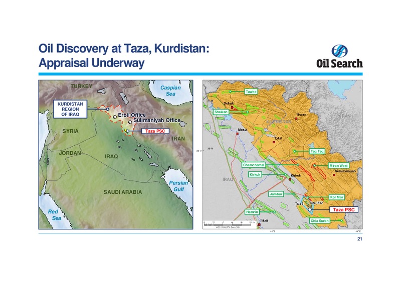 JUNE 2014 OPERATIONS UPDATE – Oil Search Limited – slide 21