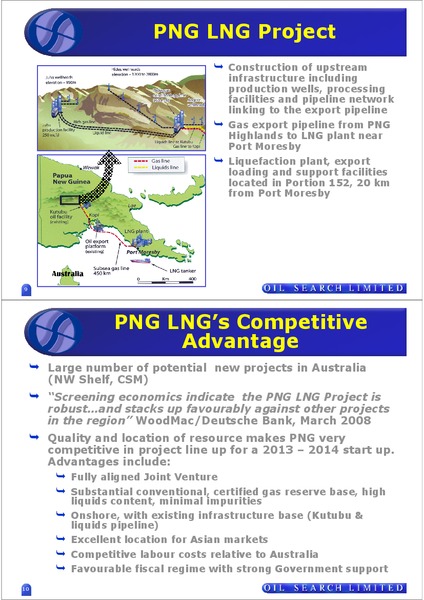 GAS COMMERCIALISATION TRANSFORMING OIL SEARCH – Oil Search Limited – slide 5