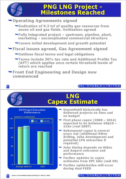 GAS COMMERCIALISATION TRANSFORMING OIL SEARCH – Oil Search Limited – slide 6