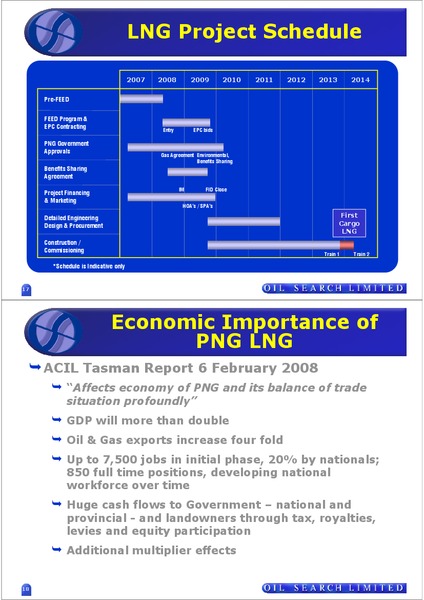 GAS COMMERCIALISATION TRANSFORMING OIL SEARCH – Oil Search Limited – slide 9