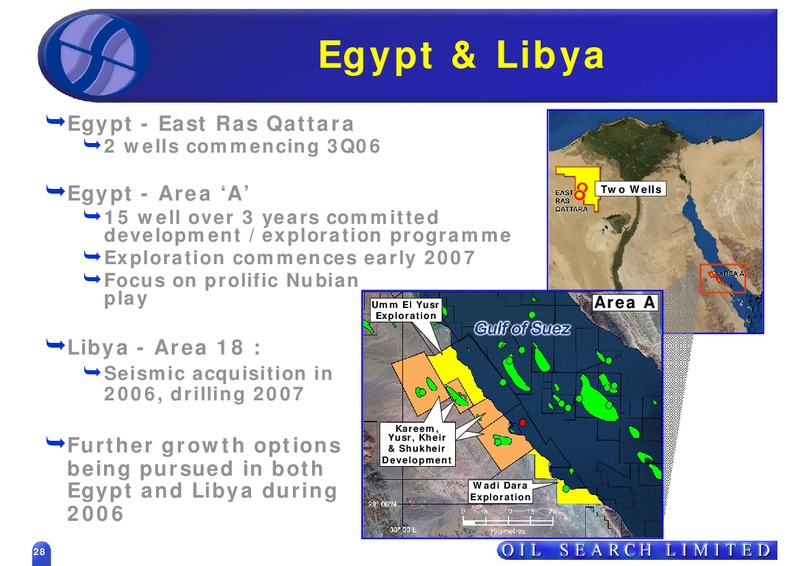 UBS CONFERENCE – Oil Search Limited – slide 28
