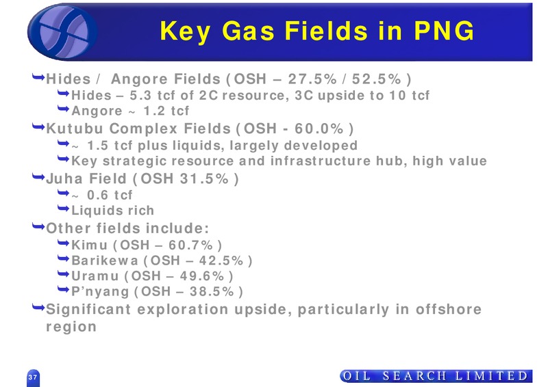 2008 HALF YEAR RESULTS – Oil Search Limited – slide 37