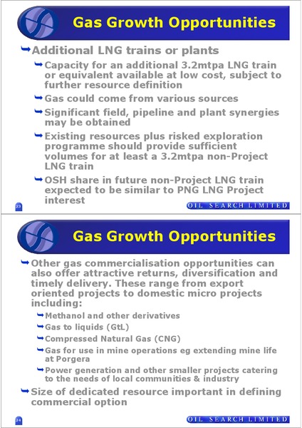 UBS AUSTRALIAN RESOURCES AND ENERGY CONFERENCE – Oil Search Limited – slide 12
