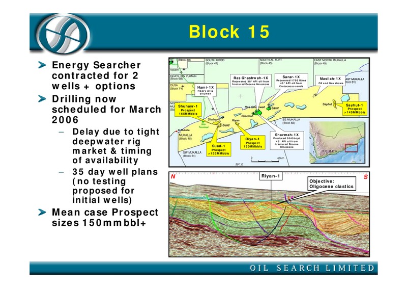 August 2005 Investor Presentation – Oil Search Limited – slide 20