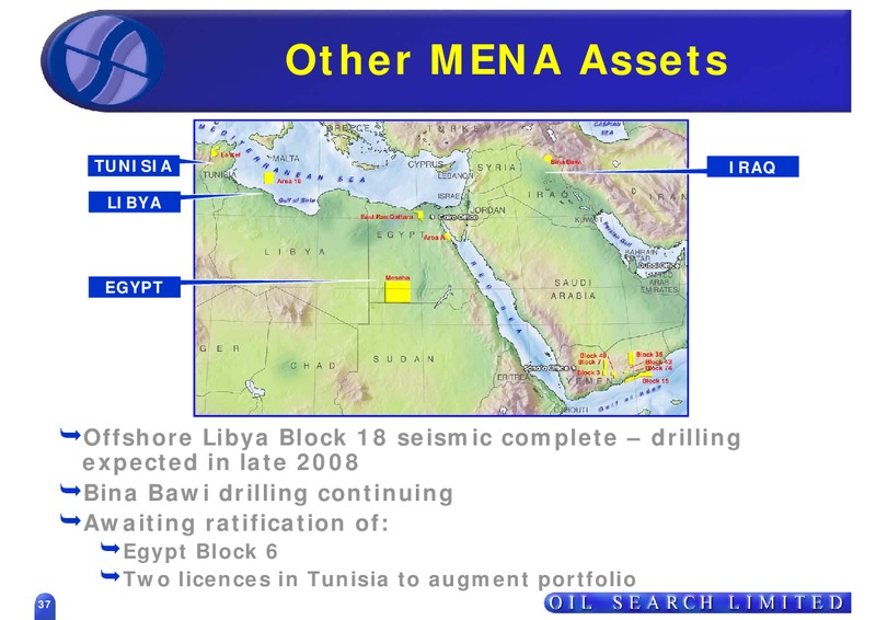 2007 HALF YEAR RESULTS – Oil Search Limited – slide 36