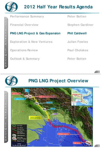 2012 HALF YEAR EARNINGS CALL – Oil Search Limited – slide 9