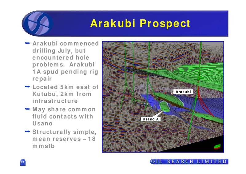 2006 HALF YEAR RESULTS – Oil Search Limited – slide 23