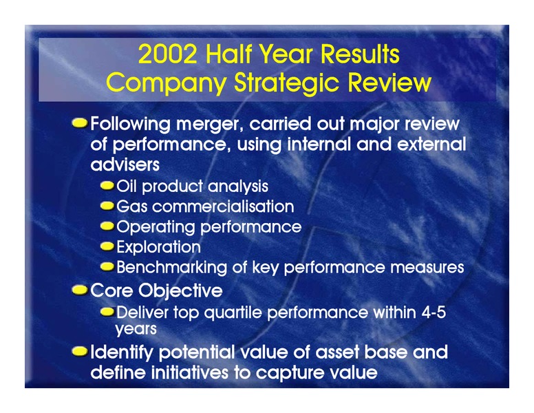 2002 HALF YEAR RESULTS – Oil Search Limited – slide 34
