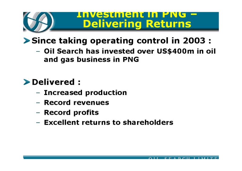 GOOD OIL CONFERENCE – Oil Search Limited – slide 41
