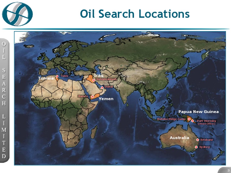 BAML AUSTRALIAN INVESTMENT CONFERENCE – Oil Search Limited – slide 3