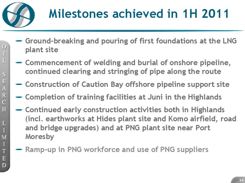 BAML AUSTRALIAN INVESTMENT CONFERENCE – Oil Search Limited – slide 14