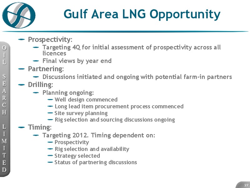 BAML AUSTRALIAN INVESTMENT CONFERENCE – Oil Search Limited – slide 27
