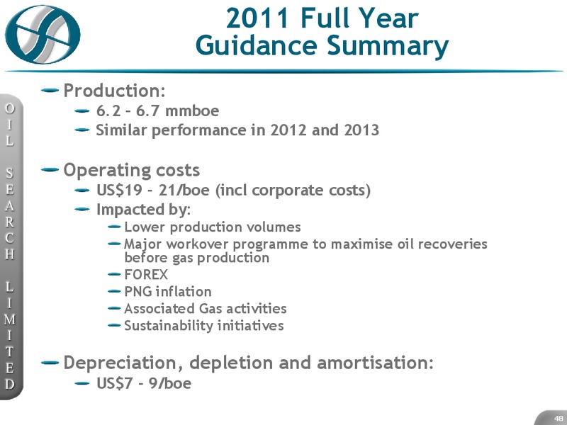 BAML AUSTRALIAN INVESTMENT CONFERENCE – Oil Search Limited – slide 48
