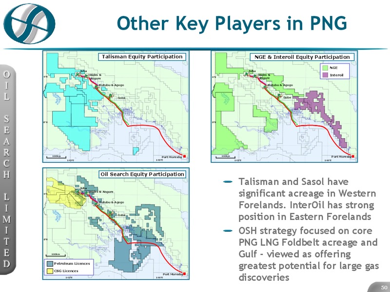 BAML AUSTRALIAN INVESTMENT CONFERENCE – Oil Search Limited – slide 50
