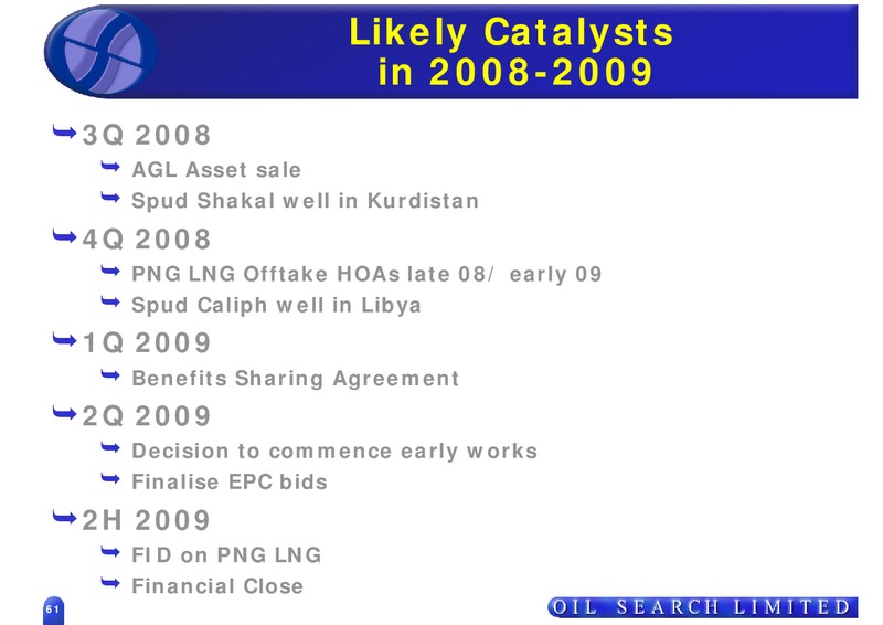 OIL SEARCH ROADSHOW – Oil Search Limited – slide 61