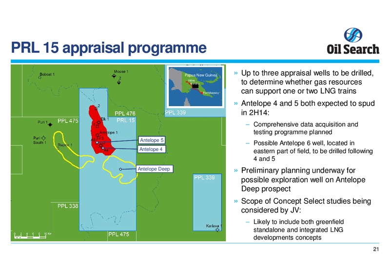 21ST CLSA INVESTOR FORUM – Oil Search Limited – slide 21