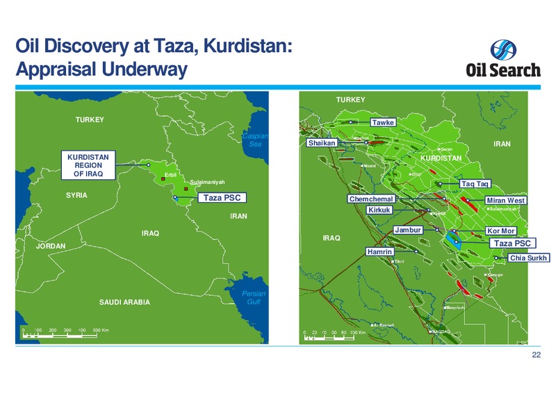 21ST CLSA INVESTOR FORUM – Oil Search Limited – slide 22