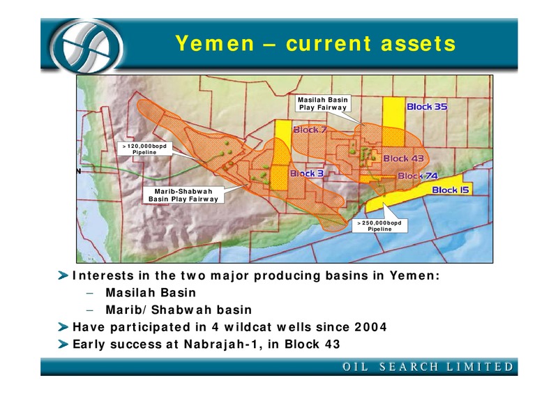 SEPTEMBER 2005 CORPORATE PRESENTATION – Oil Search Limited – slide 7