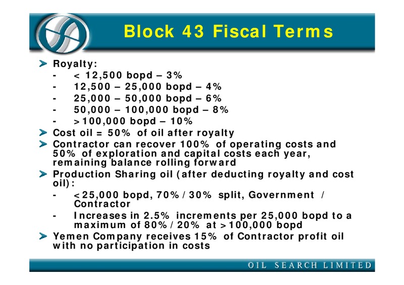 SEPTEMBER 2005 CORPORATE PRESENTATION – Oil Search Limited – slide 17